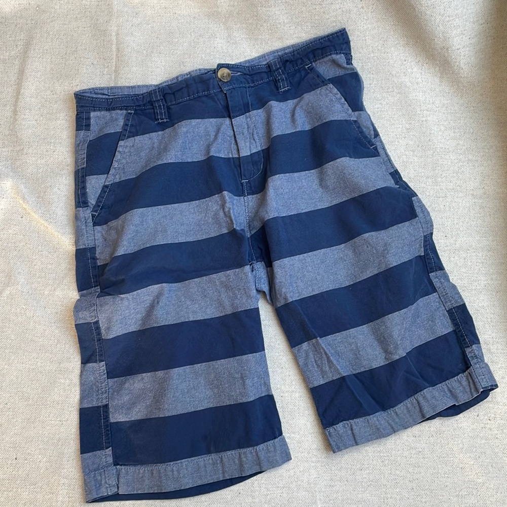 Nautica blue striped shorts boys size 14